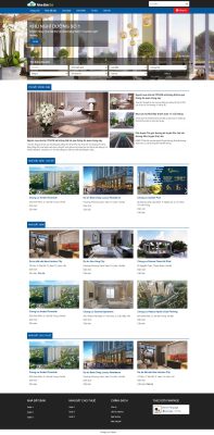 Giao diện website bất động sản giá rẻ